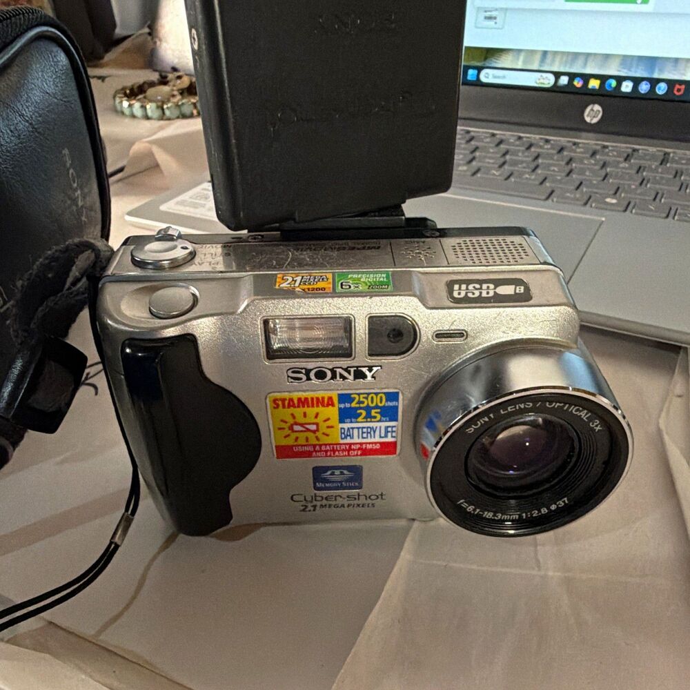 Sony Cyber-shot Compact Digital Camera 2.1MP 3x Zoom 2.5" Flash USB AA